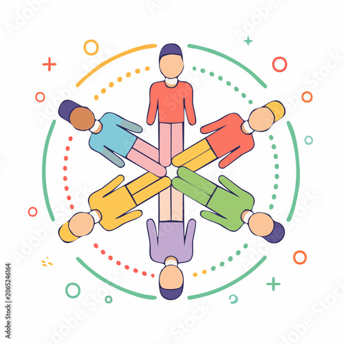 Diverse Teamwork and Unity Concept