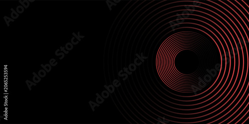 Radial red light through the tunnel glowing in the darkness for print designs templates, Advertising materials, Email Newsletters, Header webs, e commerce signs retail shopping, advertisement business