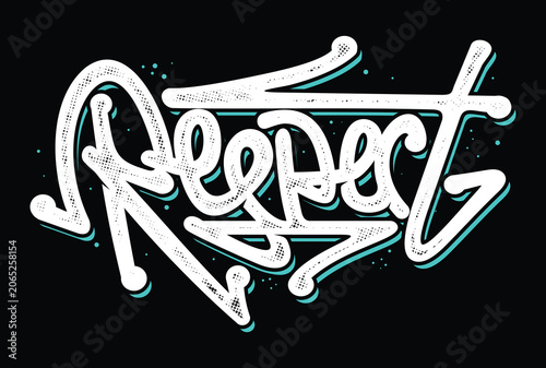 Cuadro en lienzo respect artwork typography design