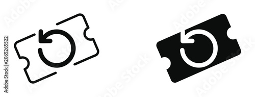 Foto ticket refresh icon