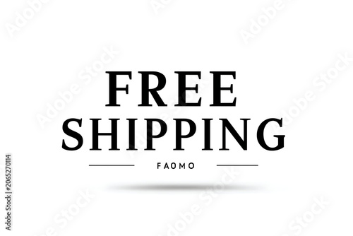 Free shipping, delivery, advertisement, promo, sale, ecommerce, discount, offer, label, badge