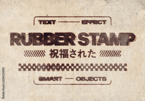 Rubber Stamp Text Effect For Logo And Branding Design