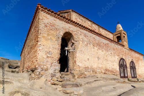 Medieval orthodox church of Uplistsikhe cave town near Gori city in Georgia