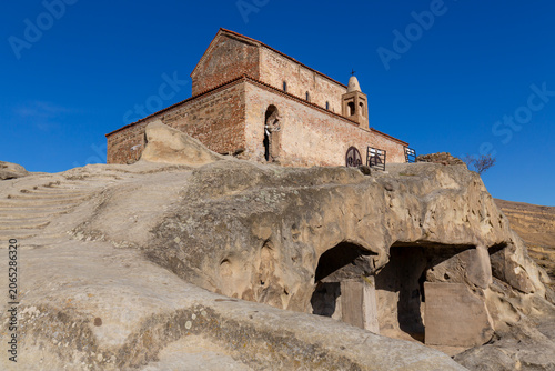 Medieval orthodox church of Uplistsikhe cave town near Gori city in Georgia