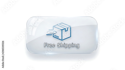 Free shipping, delivery, parcel, package, icon, label, sticker