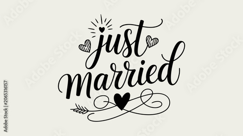 Elegant script text 