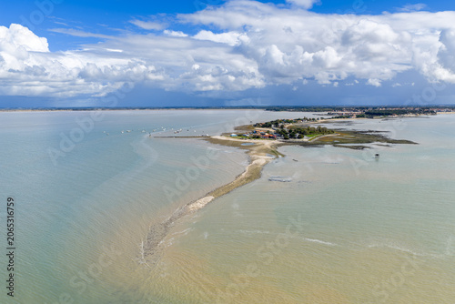 Fouras Sandbar Under Dramatic Cloudscape, France