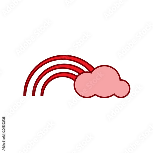 Rainbow icon design template