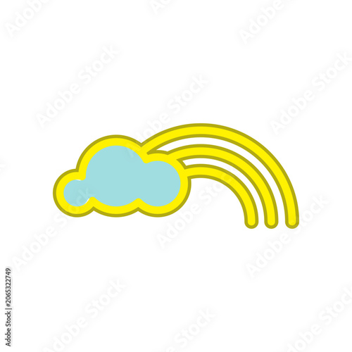 Rainbow icon design template