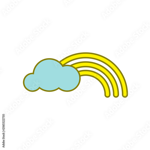 Rainbow icon design template