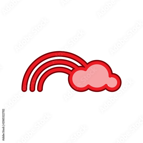 Rainbow icon design template