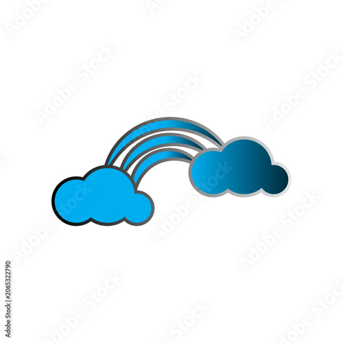 Rainbow icon design template