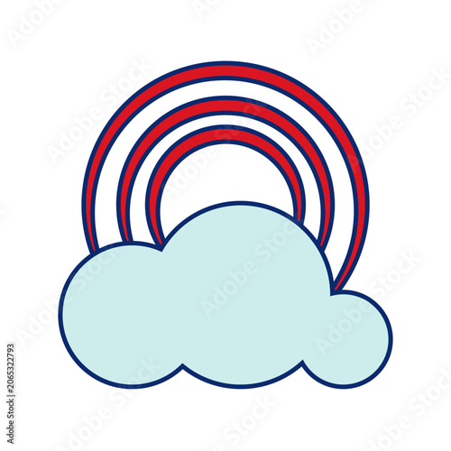 Rainbow icon design template
