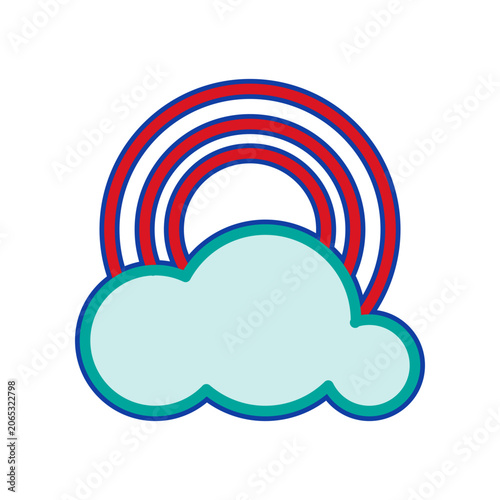 Rainbow icon design template
