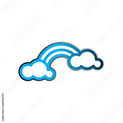 Rainbow icon design template