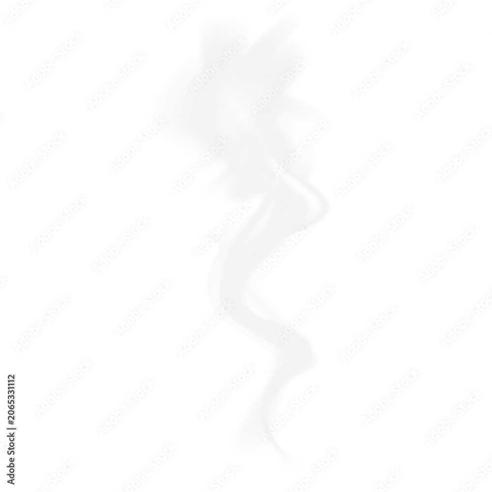 Obraz premium Abstract white smoke PNG on dark background. Isolated realistic smoke effects, transparent white and gray steam for hot drink, food photography, special effect of fog, mist, cloud texture.