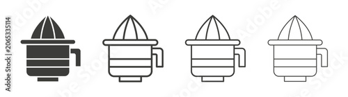 Tableau sur toile Juicer squeezer icon design vectors in black