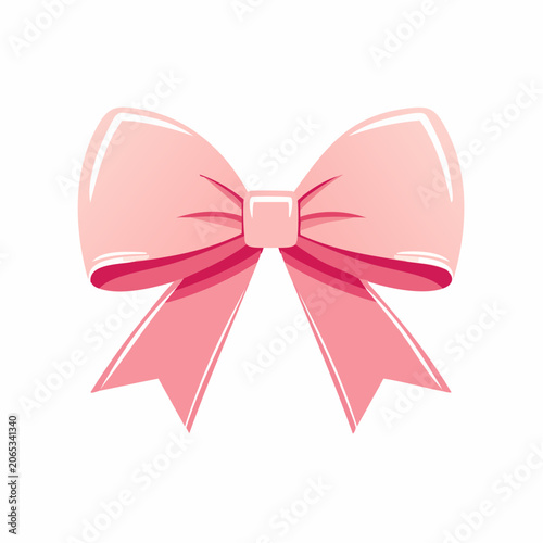 Pink Bow Illustration