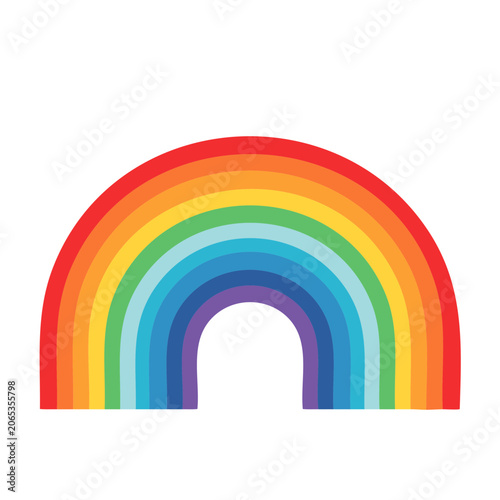 Rainbow arch vector illustration