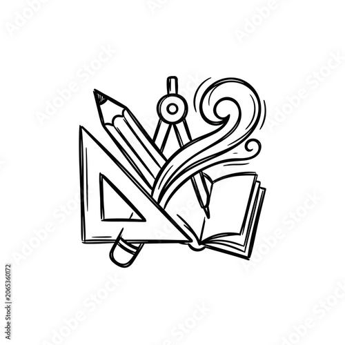 Education tools and school supplies.