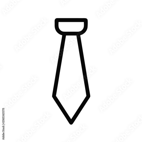 Formal Tie Minimal Line Art