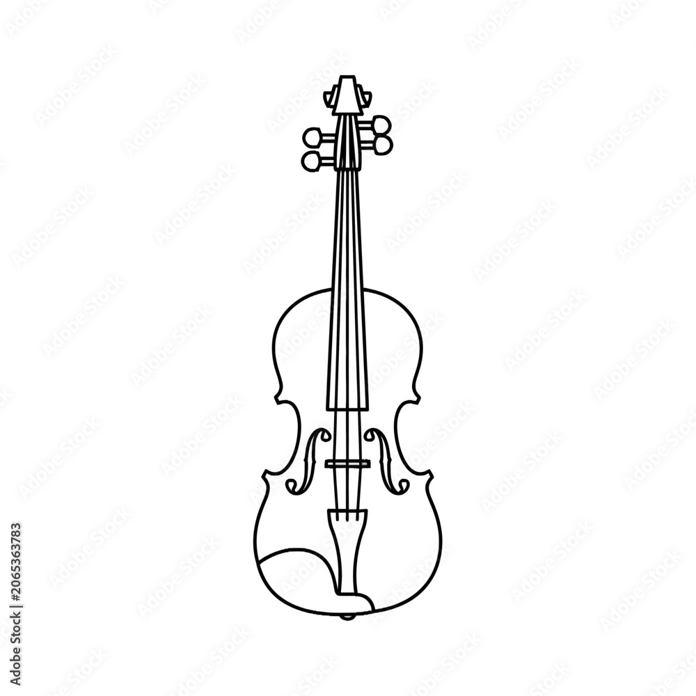 Fototapeta premium Violin Instrument Music Stringed Orchestra.