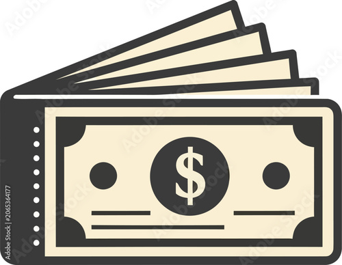 Wallet with Money - Financial Security and Wealth Illustration.