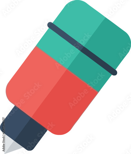 Vibrant Marker Illustration - A Colorful Writing Tool for Creative Projects.