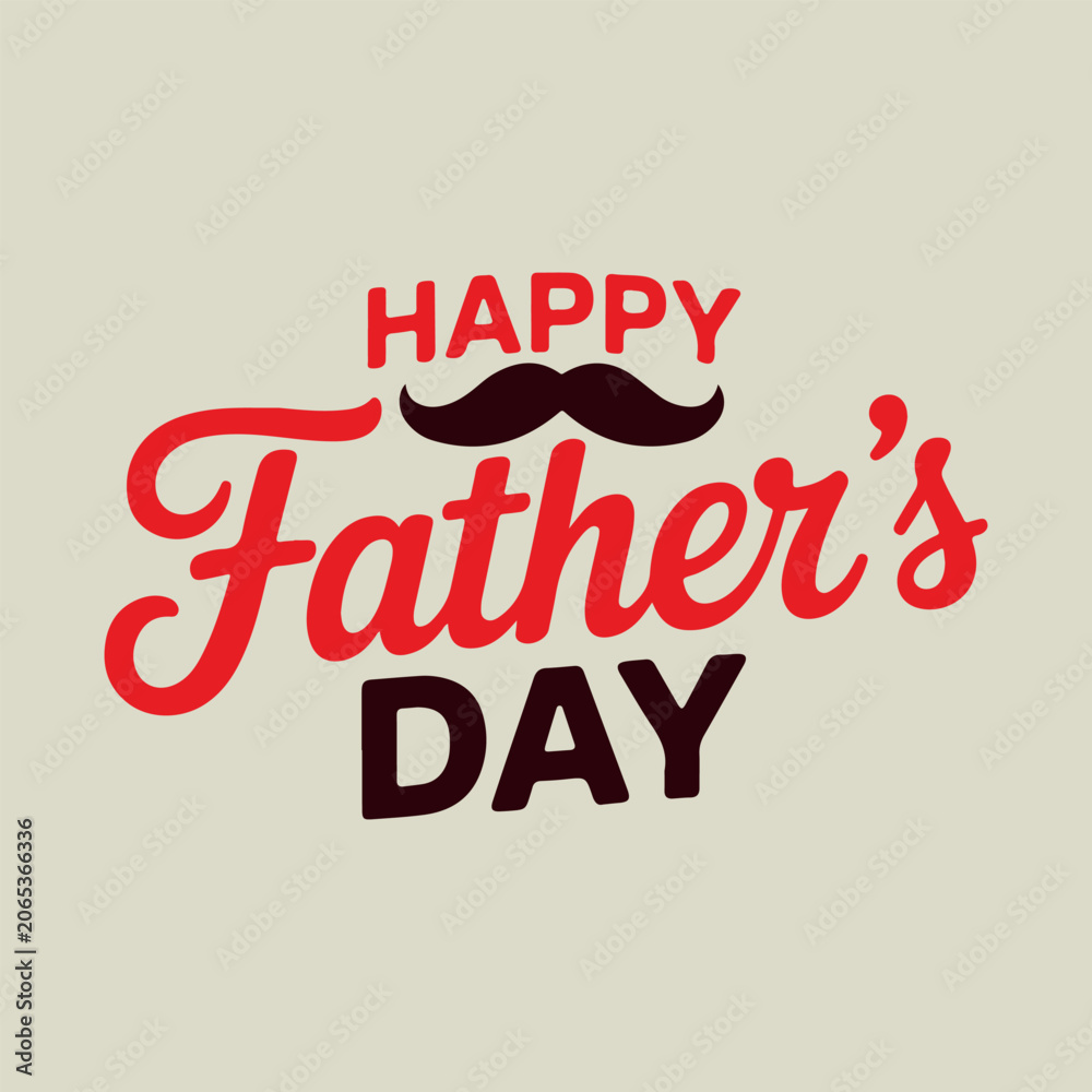 Obraz premium happy father's day logo design silhouette vector line art logo design