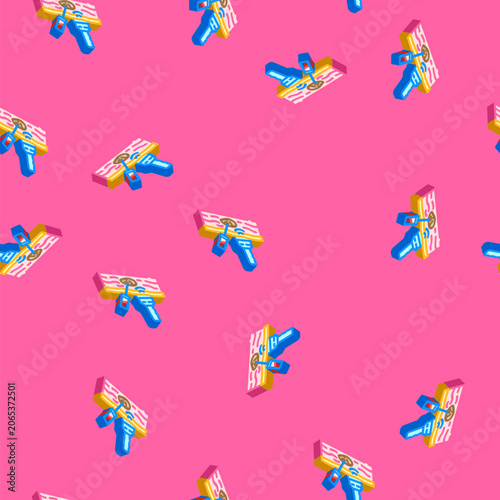 Photos biopsy surgery isometric seamless pattern