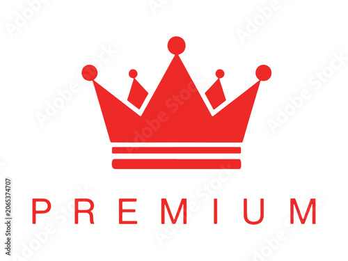 Obraz na plátně Luxury premium crown logo design representing royalty, excellence, achievement, exclusivity, and high-end branding