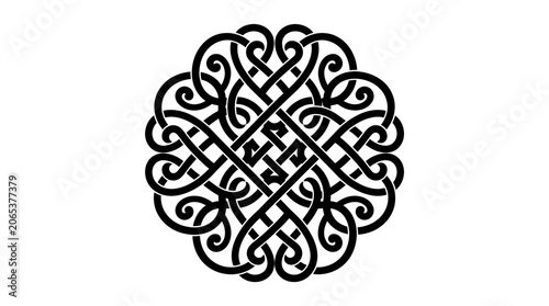 Celtic knot design symbol ornament.