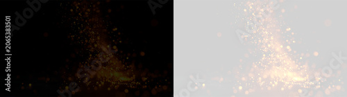 фотографія Fire and sparks rise from the ground creating a bright display on a transparent