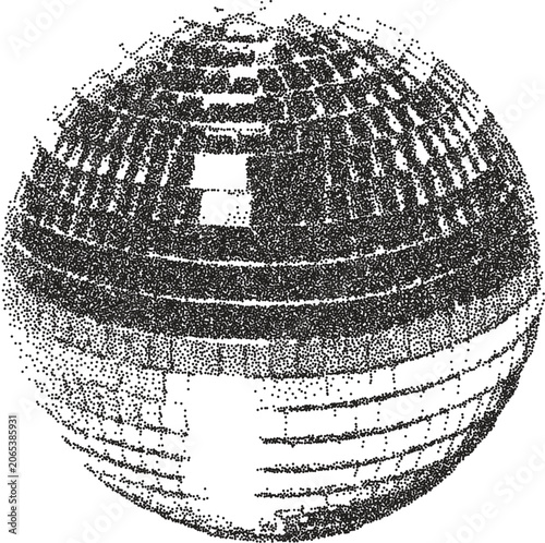 Disco y2k retro stipple art music brutalist halftone vector png transparent, party 2000s photocopy effect tattoo aesthetic