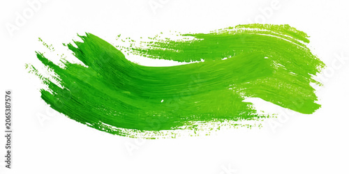 Abstract Green Watercolor Background with Paint Splashes and Artistic Brush Strokes Isolated on White for Creative Design Template and Modern Texture Backdrop  