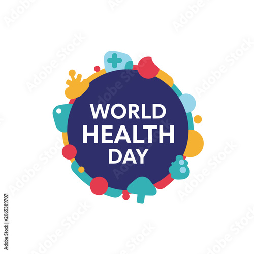 World Health Day Awareness Campaign Logo.