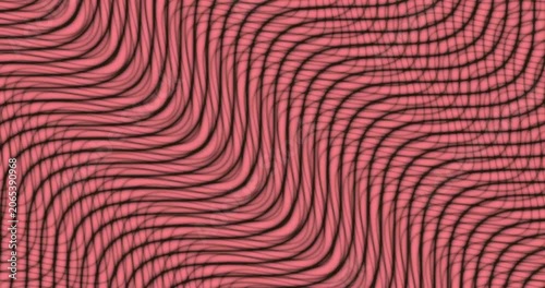 Abstract geometric background with wavy black grid lines on a mint green surface, fluid motion pattern.