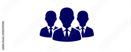 Business Team Management icon. Flat Icon, leadership, teamwork, employees, corporate structure, organization, workforce, administration, company growth
