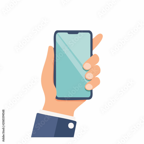 Hand Holding a Smartphone