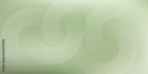 Abstract light green sage gradient background with white spiral line patterns