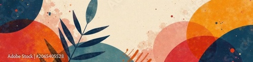 Bold abstract forms, muted palette, geometric & organic blends , kids, decor