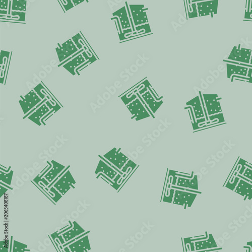 Fotografie anaerobic digestion biomass energy glyph vector seamless pattern