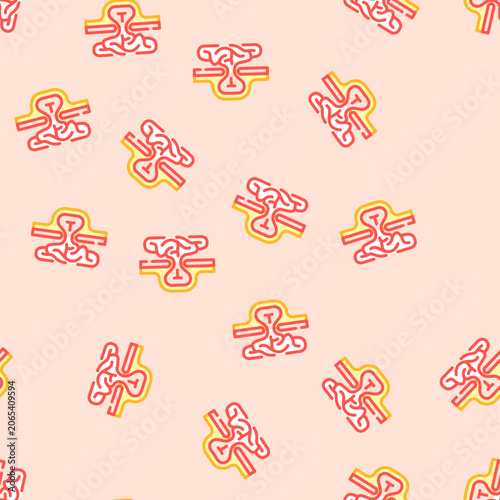 Obraz na płótnie inguinal hernia repair surgery vector seamless pattern inguinal hernia repair su