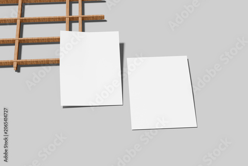 A4 format empty paper note template.