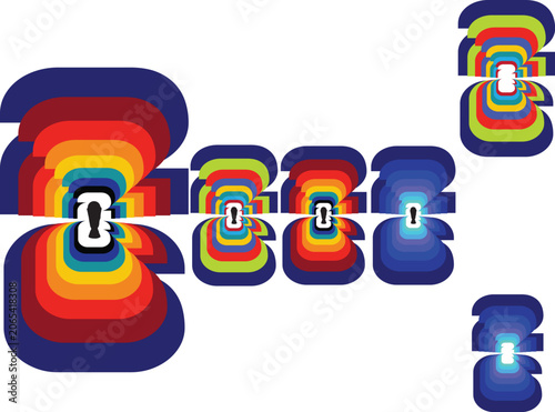 Abstract 2026 world cup background with colorful curved lines and trophy silhouette, creative graphic design for sports event, soccer championship celebration poster