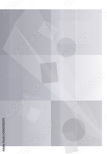 Abstract geometric shapes with soft shadows and gradients.