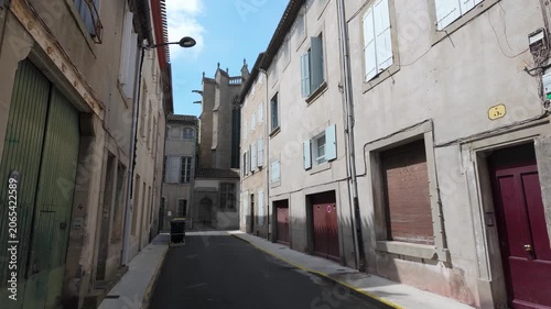 Historic Street View in Carcassonne's Old Town
