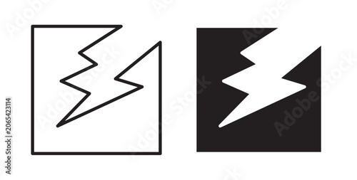 Crack icon for website, apps and UI.