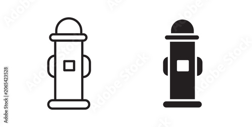 Canvastavla Fire hydrant icon for website, apps and UI.