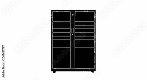Professional tool chest with multiple drawers for organized storage